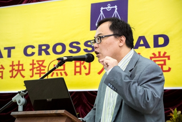 James Chin stressing a point.