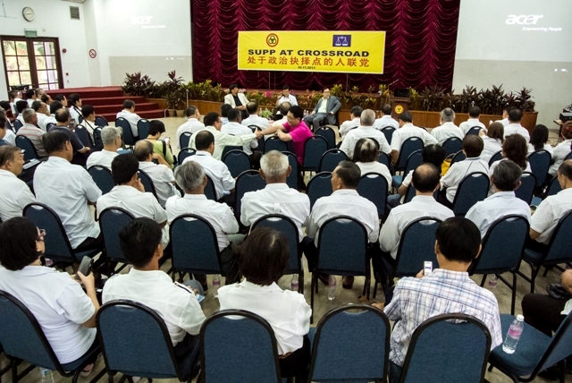 The crowd at the forum, mostly from the youth group.