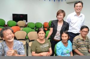Tnay and Tan with the people they helped.