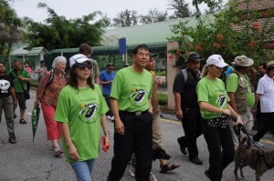 Dato' Sebastian Ting and wife, datin sylvia considered the walk as spending quality time together.