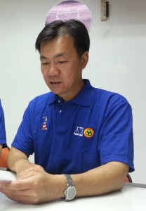 Secretary General of Youth Wing, Wilfred Yap.