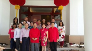 Tan Sri Peter Chin and Dato' Sebastian, Publicity Chief of SUPP pay a visit to Mr. and Mrs. Michael.