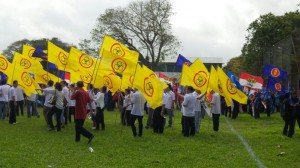 SUPP team joining in the support for BN candidate.