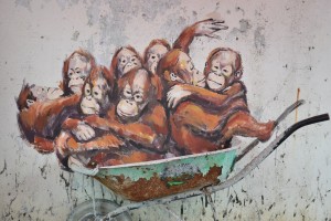 栩栩如生的人猿。