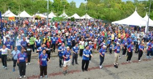 Warming up before the run