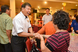 Bengoh branch members greeted Dato' Sebastian Ting