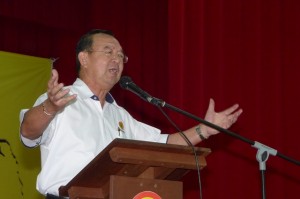 Peter Chin stressing his point