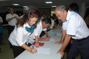 Datuk Sim Kheng Hui arriving at the celebration of SUPP 55th year