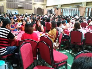 A section of the crowd