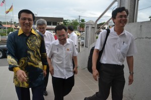 MCA President, Datuk Sri Liow Tiong Lai, Gerakan President, Datuk Ma Siew Khiong , Senator Datuk Sim Kui Hian and Youth central chairman