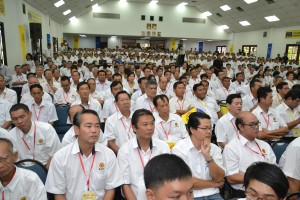 人联党党员代表大会开幕礼场面。