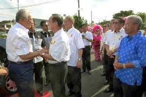 PM arriving at the SUPP headquarters