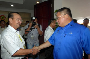 Welcoming SPDP President, Dato Sri Tiong King Sing