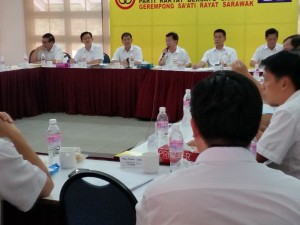 The meeting in progress.