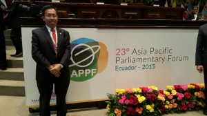 沈桂贤参与第23届亚太议会论坛。
