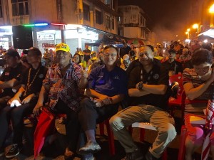 Nazri with candidate for Padawan, Lo Khere Chiang at the ceremah at Mile 10 