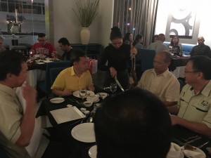 Dr Sim with guests at the function