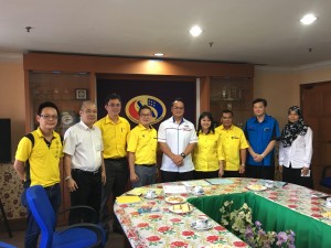 The group with the Director of SPA, Matthew.