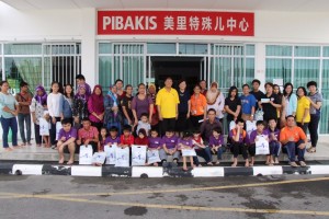 At the pibakis and old folks home