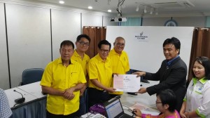 SUPP team purchasing the nomination forms.