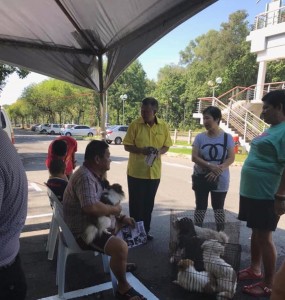 Datuk Sebastain during one of the vaccination programs