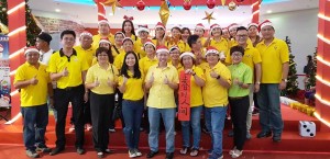 Dr. Sim joining in celebrating the event