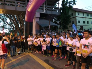 flagging off the Run