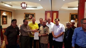 Sebastian with the community leaders