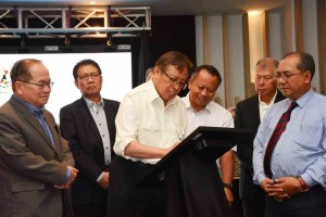 Abang Jo at the function in Miri today