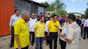 The visit to the squatter areas.